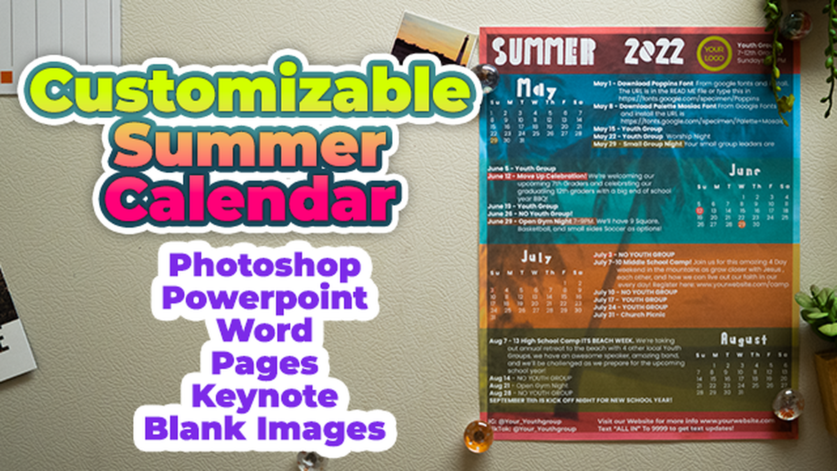 Summer Calendar 2022 image number null